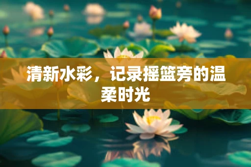 清新水彩，记录摇篮旁的温柔时光