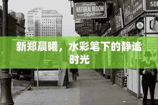 新郑晨曦，水彩笔下的静谧时光