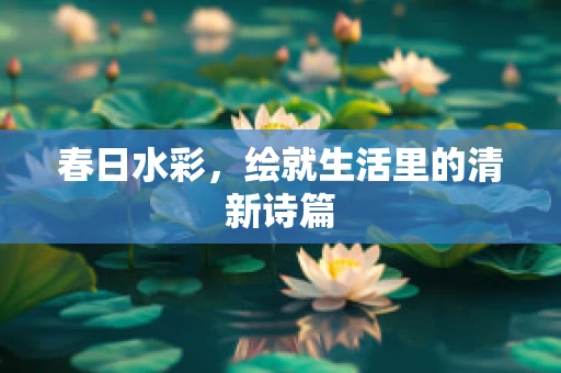 春日水彩，绘就生活里的清新诗篇
