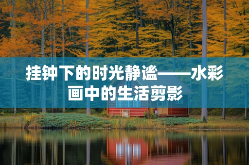 挂钟下的时光静谧——水彩画中的生活剪影