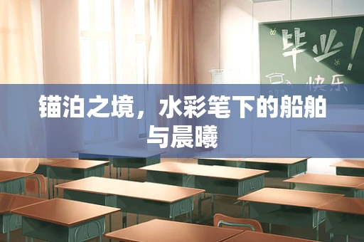 锚泊之境，水彩笔下的船舶与晨曦