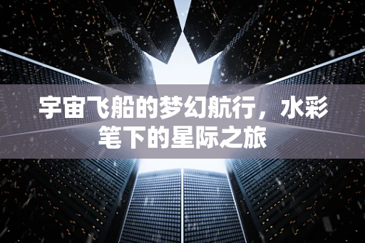 宇宙飞船的梦幻航行，水彩笔下的星际之旅