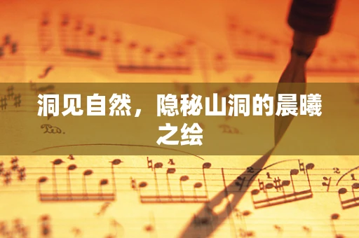 洞见自然，隐秘山洞的晨曦之绘