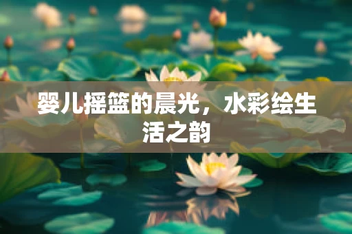婴儿摇篮的晨光，水彩绘生活之韵