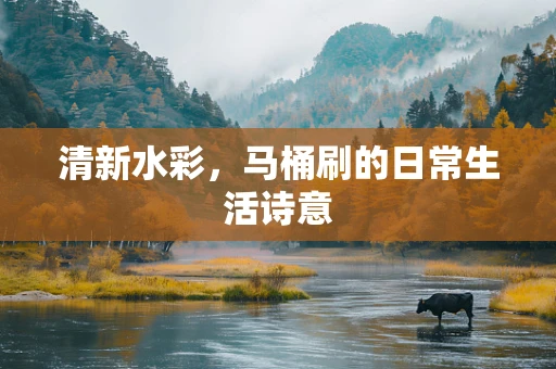 清新水彩，马桶刷的日常生活诗意