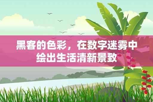 黑客的色彩，在数字迷雾中绘出生活清新景致