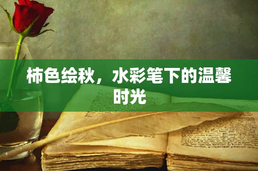 柿色绘秋，水彩笔下的温馨时光