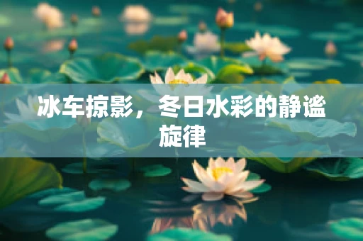 冰车掠影，冬日水彩的静谧旋律