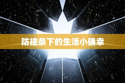 防撞条下的生活小确幸