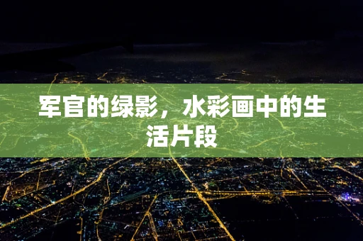军官的绿影，水彩画中的生活片段