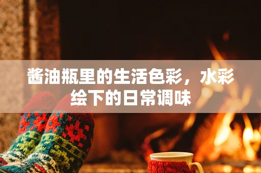 酱油瓶里的生活色彩，水彩绘下的日常调味