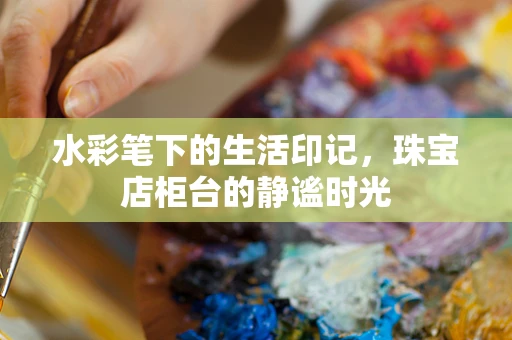 水彩笔下的生活印记，珠宝店柜台的静谧时光