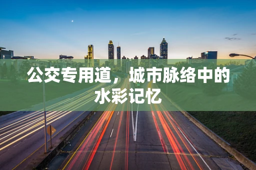 公交专用道，城市脉络中的水彩记忆