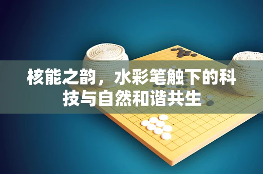 核能之韵，水彩笔触下的科技与自然和谐共生