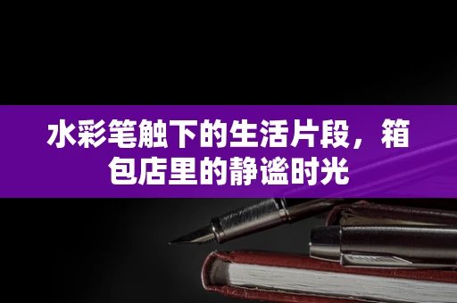 水彩笔触下的生活片段，箱包店里的静谧时光