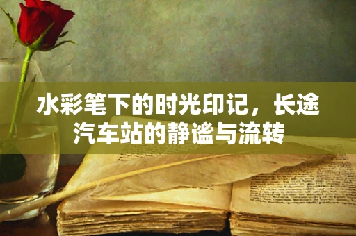 水彩笔下的时光印记，长途汽车站的静谧与流转