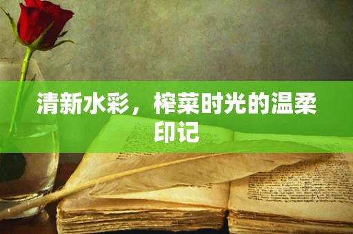 清新水彩，榨菜时光的温柔印记