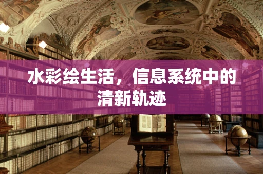 水彩绘生活，信息系统中的清新轨迹
