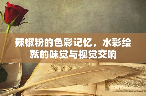 辣椒粉的色彩记忆，水彩绘就的味觉与视觉交响