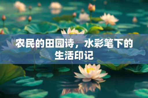农民的田园诗，水彩笔下的生活印记