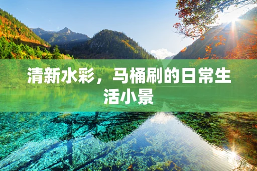 清新水彩，马桶刷的日常生活小景