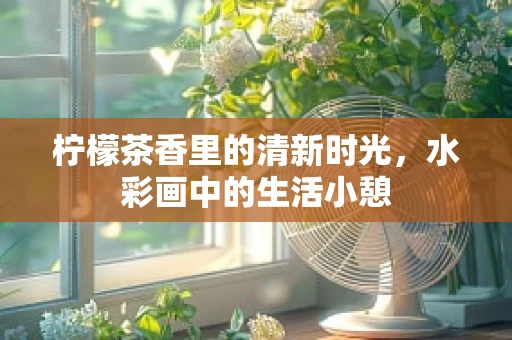 柠檬茶香里的清新时光，水彩画中的生活小憩