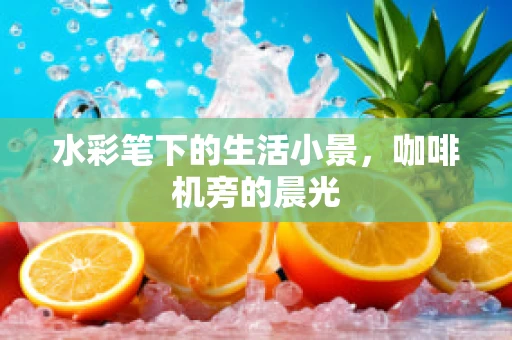 水彩笔下的生活小景，咖啡机旁的晨光