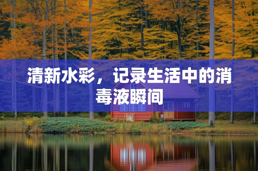 清新水彩，记录生活中的消毒液瞬间