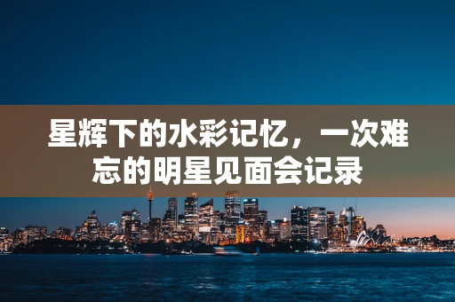 星辉下的水彩记忆，一次难忘的明星见面会记录
