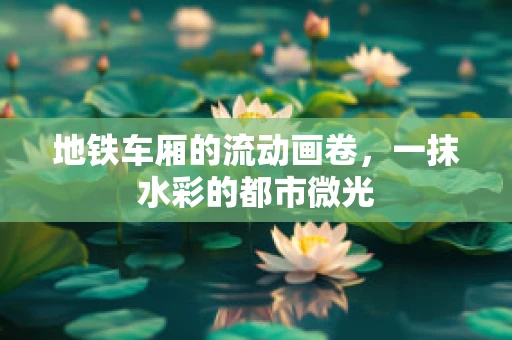 地铁车厢的流动画卷，一抹水彩的都市微光