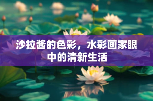 沙拉酱的色彩，水彩画家眼中的清新生活