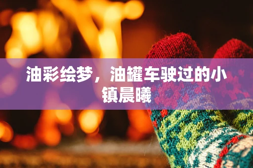 油彩绘梦，油罐车驶过的小镇晨曦