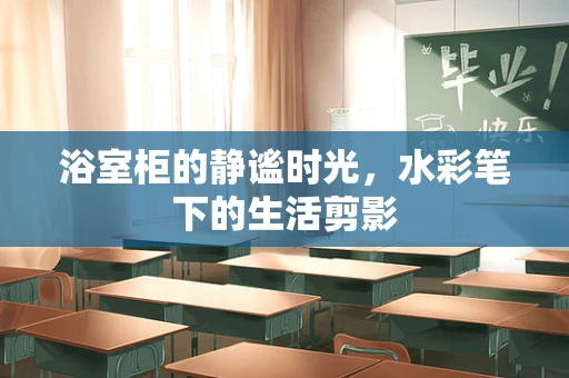 浴室柜的静谧时光，水彩笔下的生活剪影