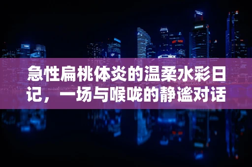 急性扁桃体炎的温柔水彩日记，一场与喉咙的静谧对话
