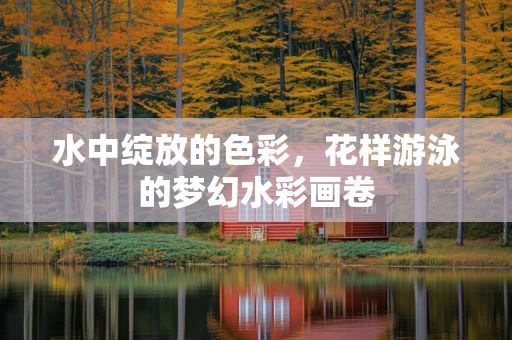 水中绽放的色彩，花样游泳的梦幻水彩画卷