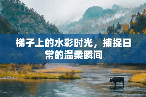 梯子上的水彩时光，捕捉日常的温柔瞬间