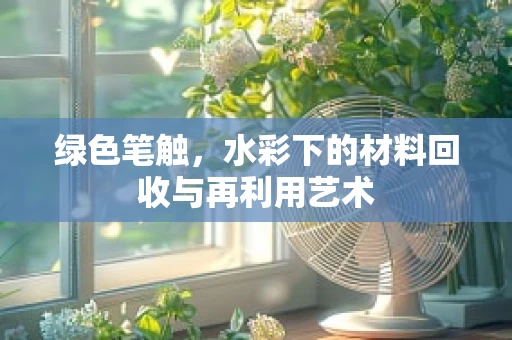 绿色笔触，水彩下的材料回收与再利用艺术