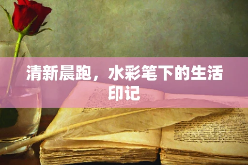 清新晨跑，水彩笔下的生活印记