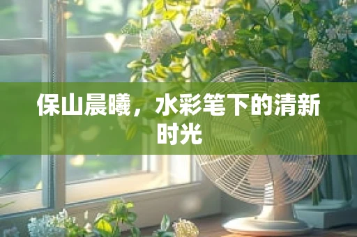 保山晨曦，水彩笔下的清新时光