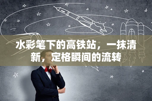 水彩笔下的高铁站，一抹清新，定格瞬间的流转