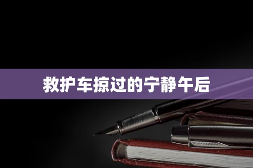 救护车掠过的宁静午后