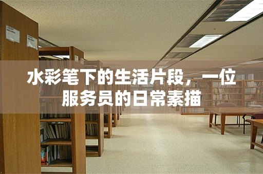 水彩笔下的生活片段，一位服务员的日常素描