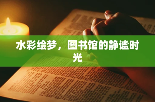 水彩绘梦，图书馆的静谧时光
