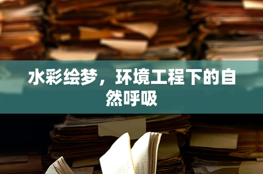 水彩绘梦，环境工程下的自然呼吸