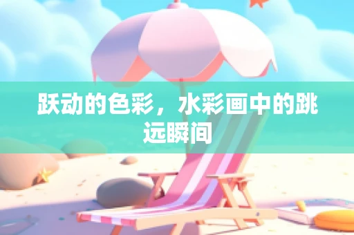 跃动的色彩，水彩画中的跳远瞬间