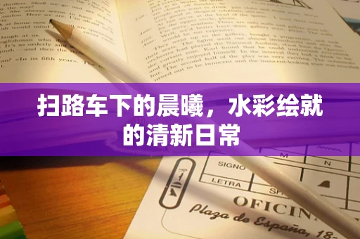 扫路车下的晨曦，水彩绘就的清新日常