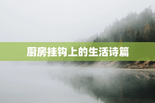 厨房挂钩上的生活诗篇