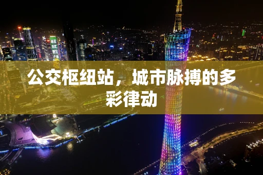 公交枢纽站，城市脉搏的多彩律动