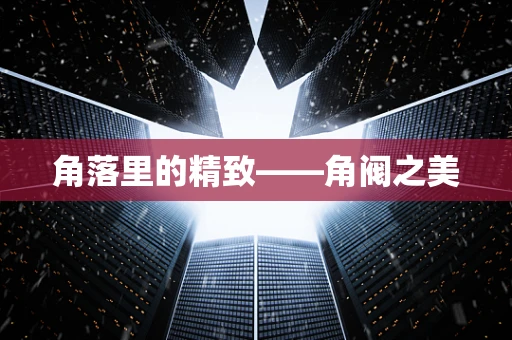 角落里的精致——角阀之美
