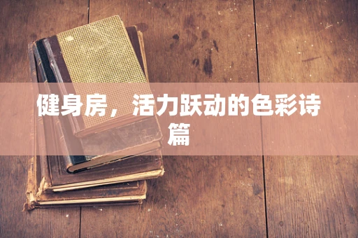健身房，活力跃动的色彩诗篇